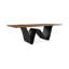 Bureau d'écriture rectangulaire en bois massif Nut-Brown-1791662455