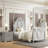 Grey 3-Drawer Nightstand