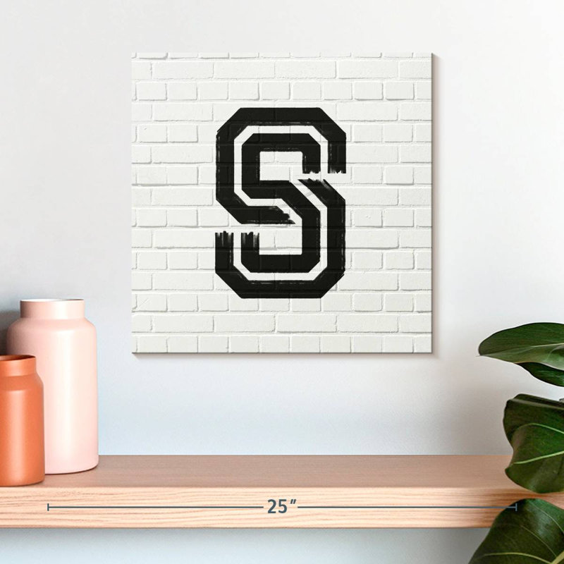 Tergel Brick S Alphabet, 16" H x 16" W