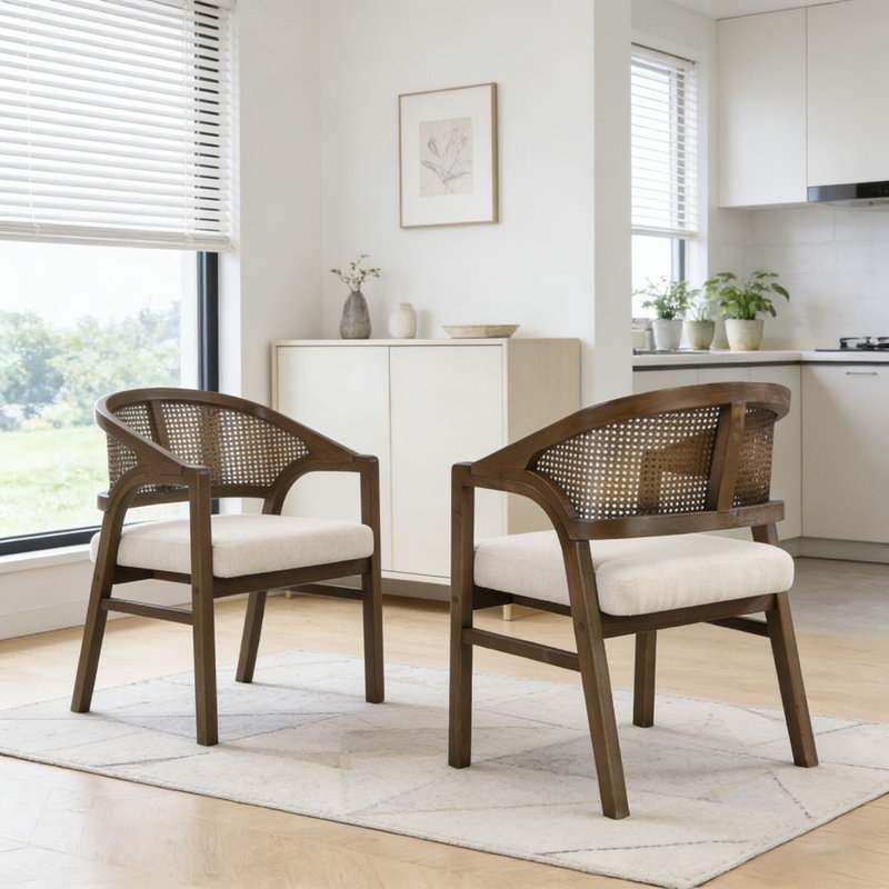 Chaise en bois, Beige, noyer