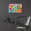 Art mural en verre Red Barrel Studio «Alien First contact» par Dean Russo, 24 po x 16 po