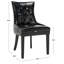 Chaise d'appoint rembourrée en lin et capitonnée Dann-1509460012
