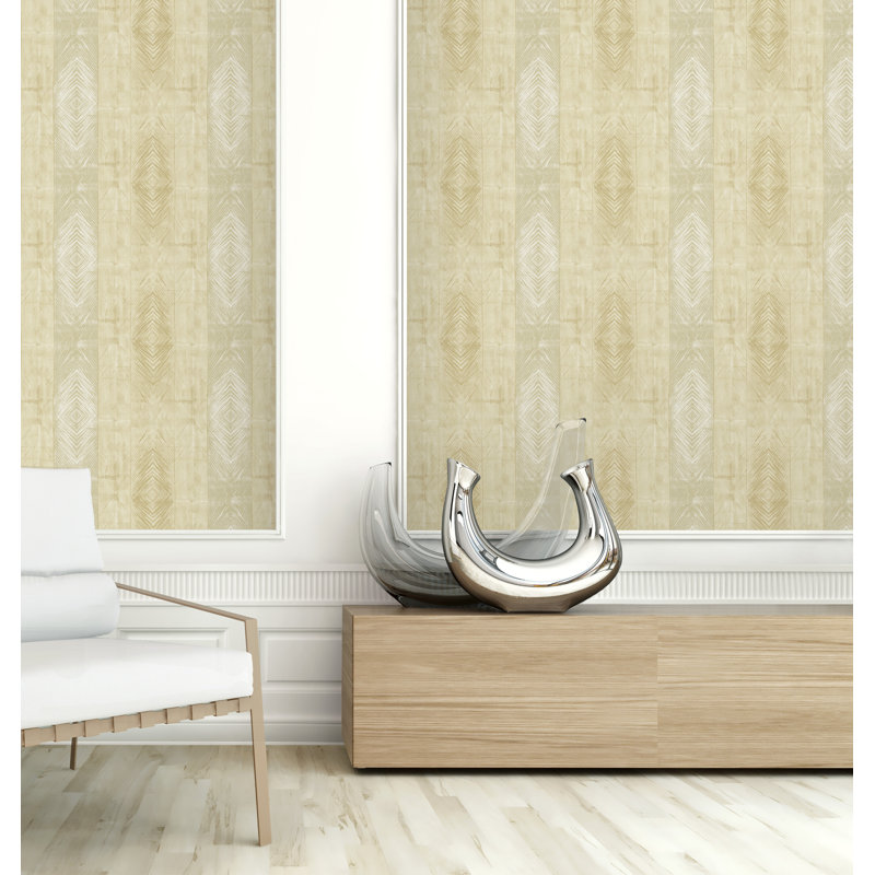 Rouleau de papier peint L 33 pi x l 20,5 po Foundry Select, Beige