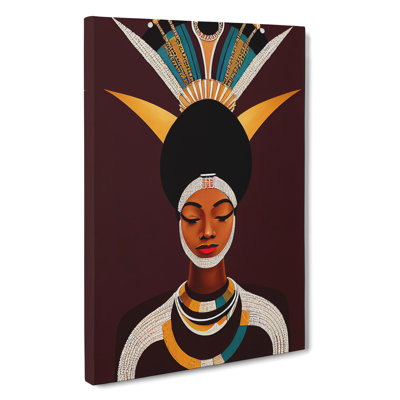 An Unusual Woman Abstract - Wrapped Canvas