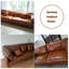 Canapé modulaire orange en similicuir-378921161-378921159