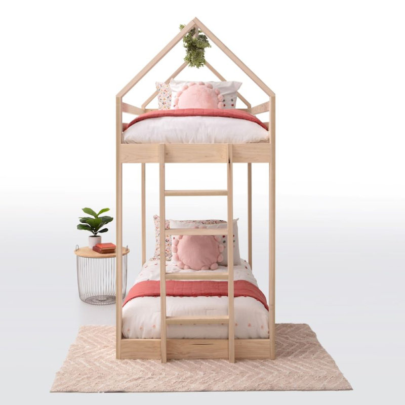Lit plateforme simple en bois massif Aniso