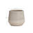 Round Tapered Planter, Two-Tone Wood Pattern Indoor Outdoor MgO Planter with Drainage Hole-1094987997