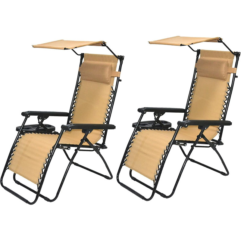 Tamona Folding Recliner Chair, Tan
