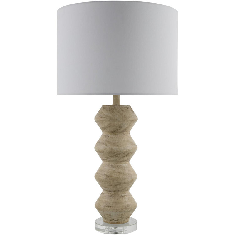 Aeleen Table Lamp, Brown, White