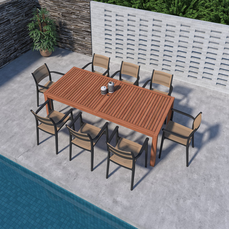 Ensemble repas d'extérieur Dugas Radiance FSC, 8