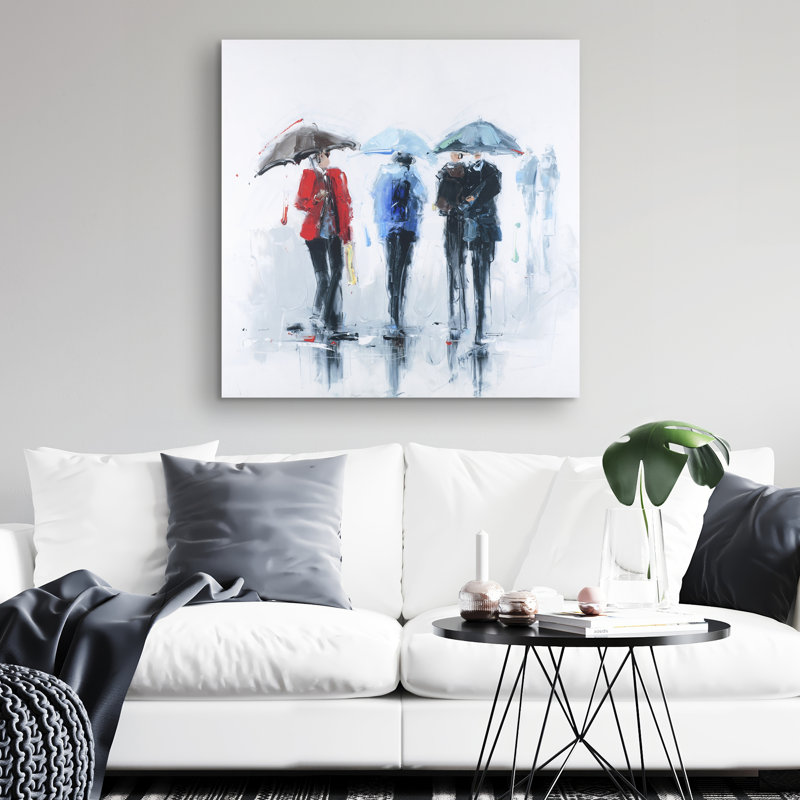 Spring shower - 32"x32" art on canvas