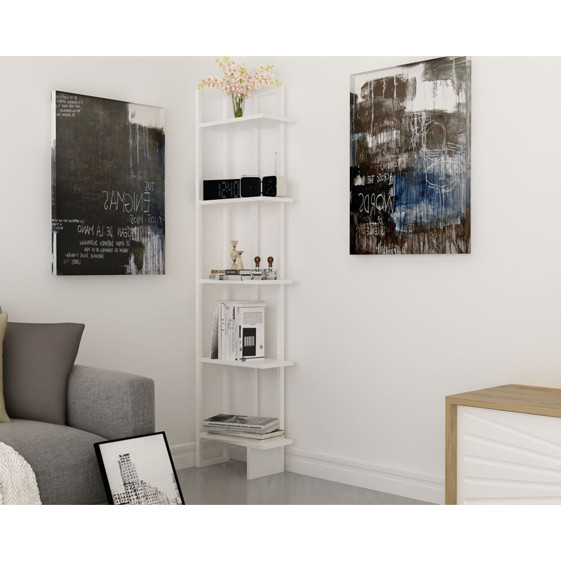 Phaneuf Corner Bookcase, White