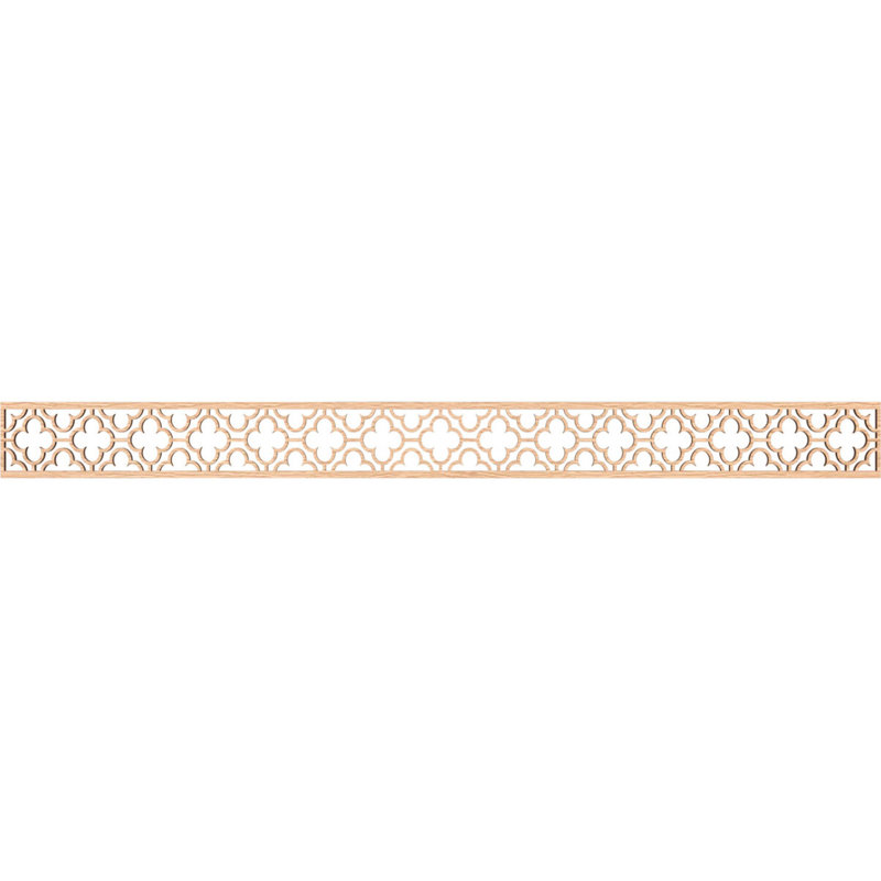 Moulure de Chicago, Chêne rouge, H 4 po x l 46,375 po x P 0,25 po