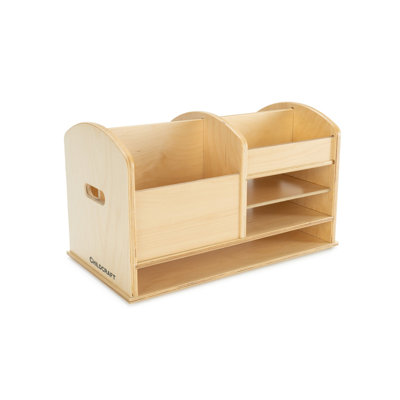 5 Compartment Manufactured Wood Cubby Bin