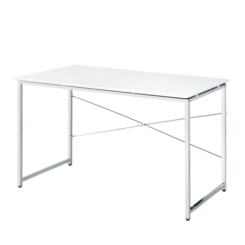 Élégant bureau blanc avec base luge