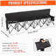 Chaise de camping pliante portative 6 places avec banc de transport