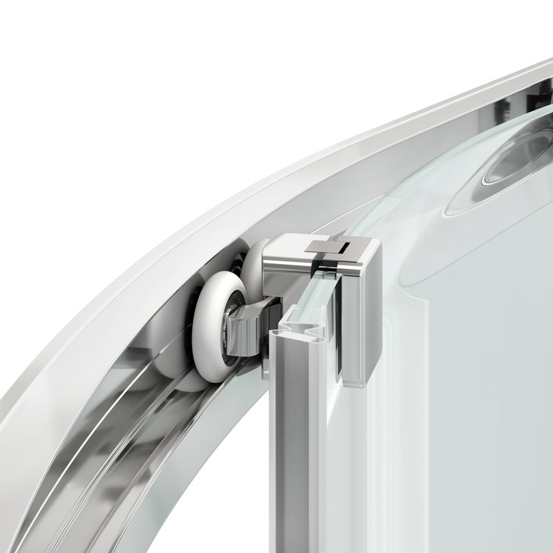 Ensemble de douche en coin quadrant 36 po x 36 po 72,83 po Breeze Breeze, Chrome