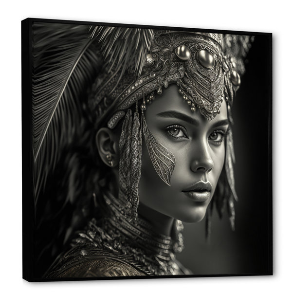 Dakota Fields Black And White Bohemian Woman IV On Canvas Print | Wayfair