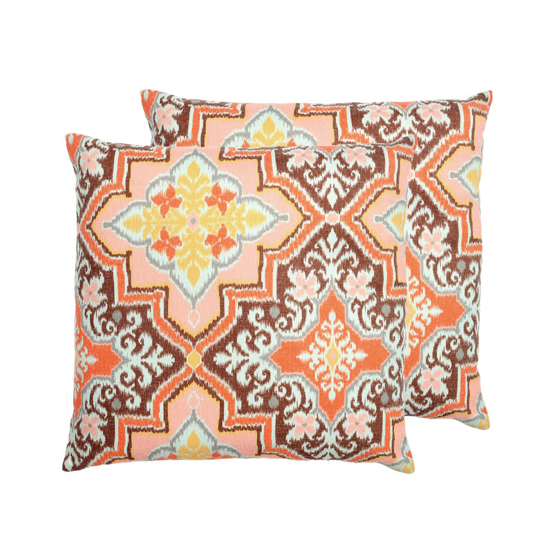 Housse de coussin Kyoto, Orange / beige