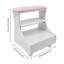 Tabouret de massage pour les pieds à pédicure portable H 21,65 po x l 20,47 po Voicu-1064962483