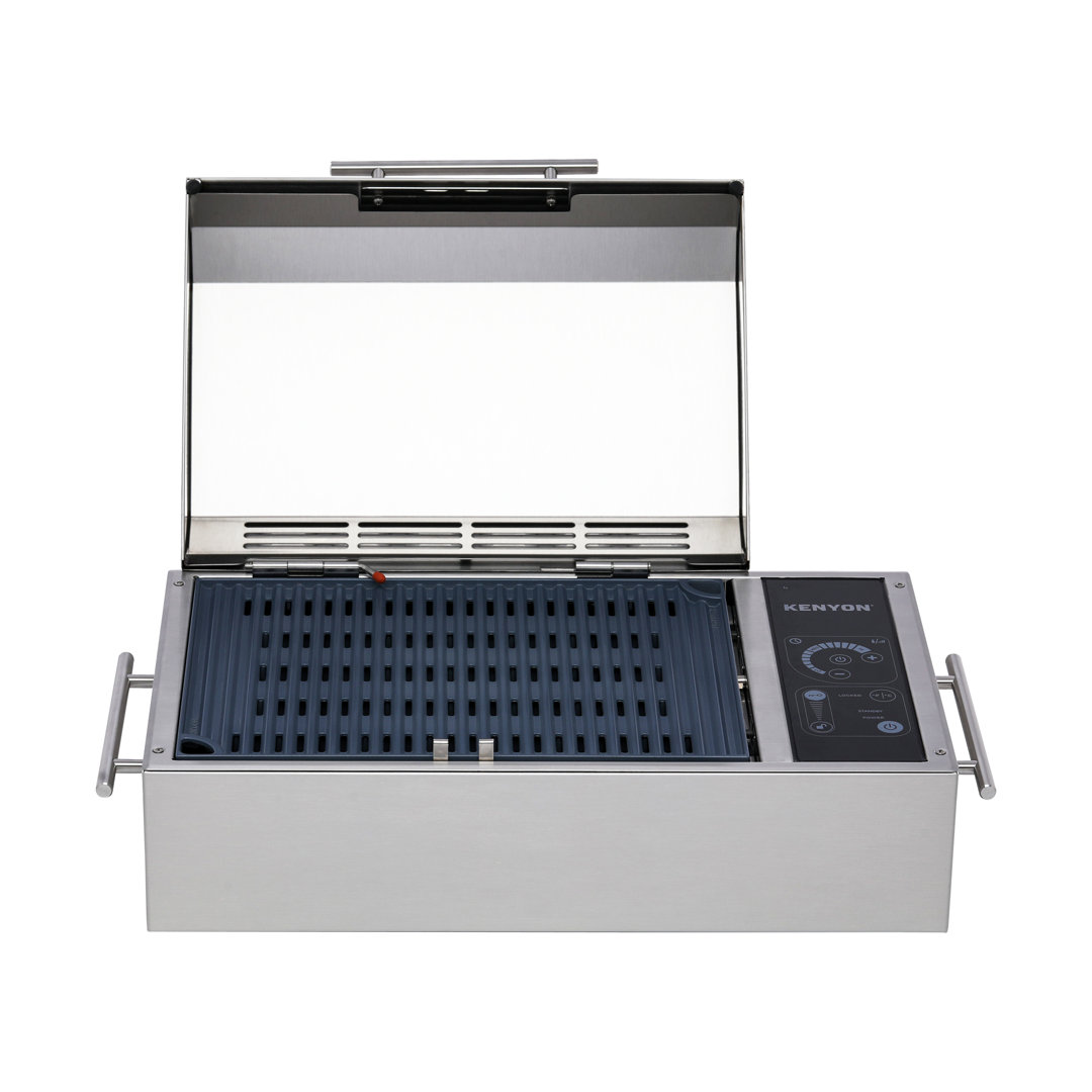 Frontier Kenyon 21'' W x 12'' D Portable Indoor/Outdoor Use Single Burner Countertop Electric Grill Kenyon