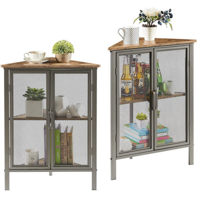 Armoire d'appoint d'angle à 2 portes