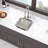 Quartz Kitchen Sink - 17.71"X15.74" White Granite Composite Undermount Kitchen Sink
