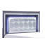 Mobilier de chambre à coucher de style glamour avec grand lit et tête de lit tapissier capitonné à boutons de finition grise