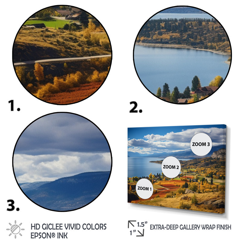 «Bilel Canada Okanagan Serenity II», reproduction, Cadre photo noir, H 24 po x l 32 po x P 1 po
