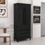 Grand garde-manger autoportant avec tablette réglable, tiroirs de rangement et support anti-basculement-357091132