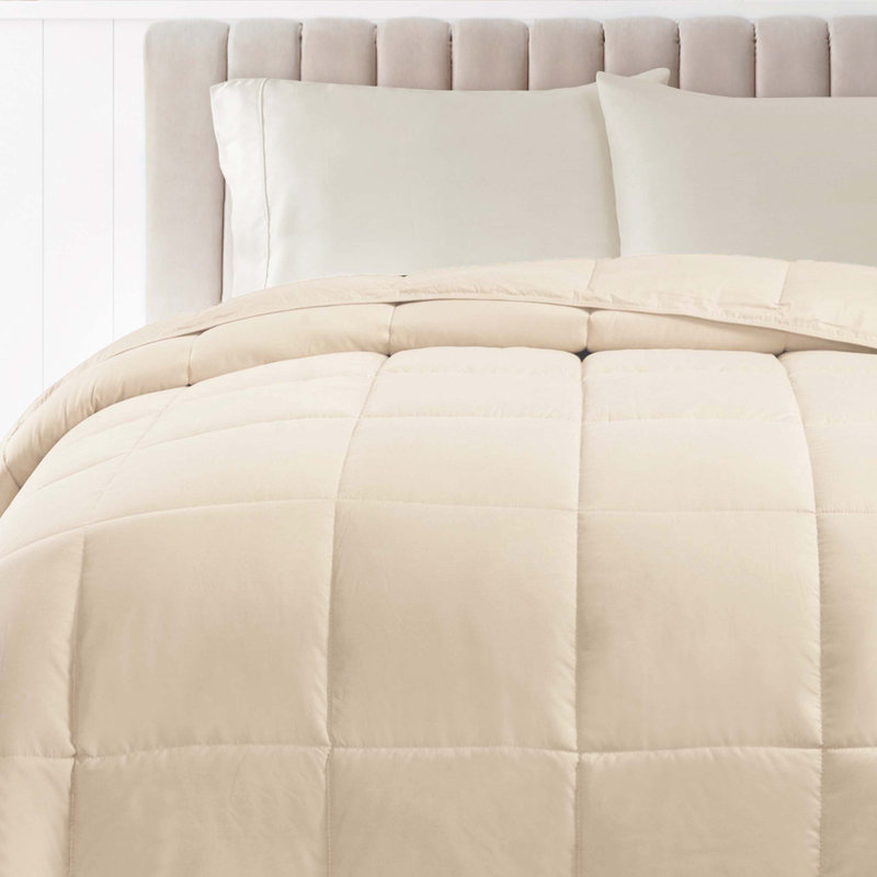 Ivory Twin XL Reversible Microfiber Kids Duvet