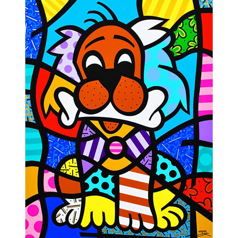 Gistavos Wish, limited edition color giclee on canvas, signed by Jozza, 30X38