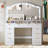 9-drawer Large Makeup Vanity With Lights And Power Outlets