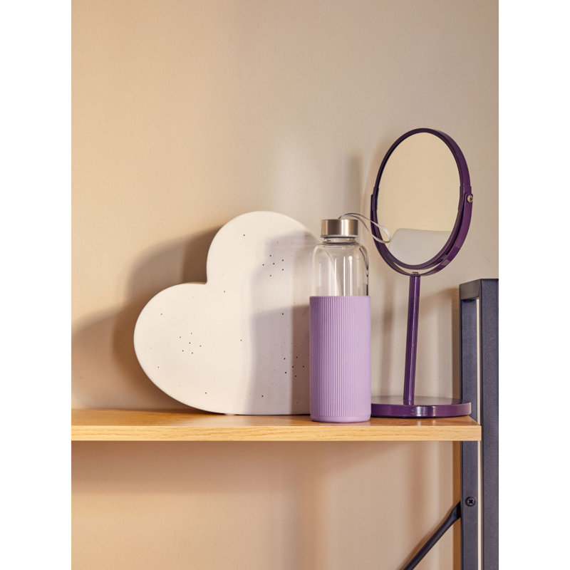 Kateri Metal Flat Mirror, Purple