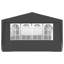 Tente de réception vidaXL en polyéthylène anthracite, acier 13,1 pi x 29,5 pi-58026629