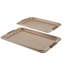 Anolon Advanced Bakeware Nonstick Cookie Sheet Pans / Baking Set, 2-Piece, Bronze with Silicone Grips