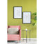 Deux ornements muraux de 20 po x 28 po, redéfinissent le style de la pièce - 40% cadre ps, 20% verre organique, papier, embellissements,
