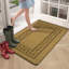Lei Machine Woven Ochre Gold Indoor Rug-25691244