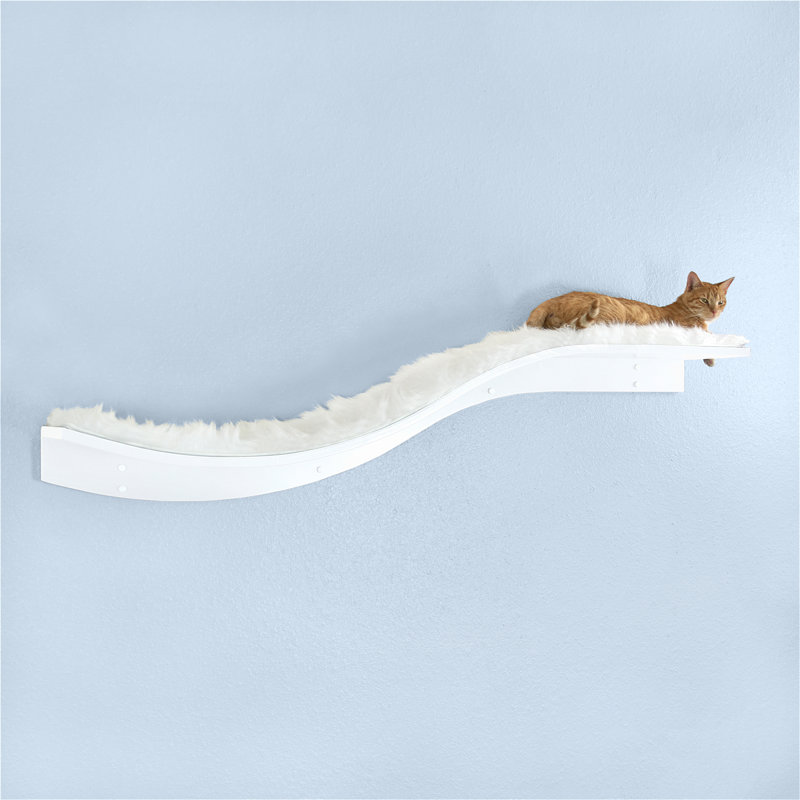 Lotus Branch Cat Perch, White, Right Facing