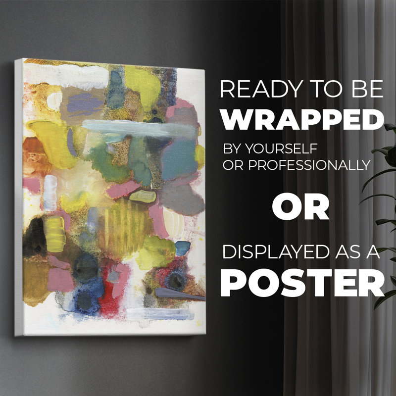 Everything at Once II -Canvas Print Only - NOT FRAMED, 27" H x 18" W