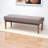 Polyester Blend Upholstered Bench