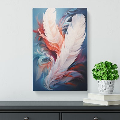 Feather Hard Edge Painting No.2 - Print