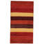 Noail Striped Area Rug in Red