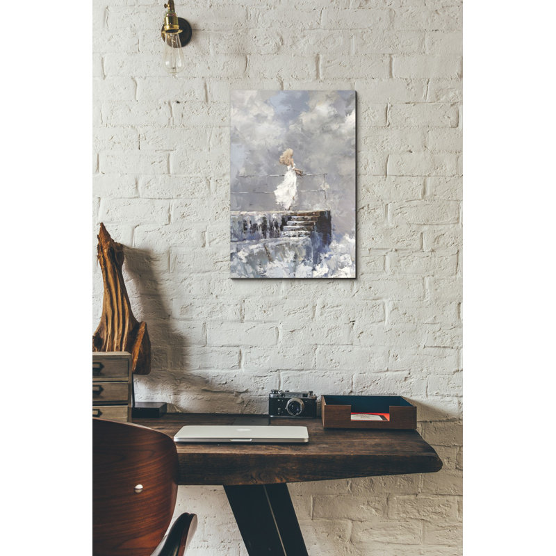 « the storm », reproduction de peinture à l’acrylique sur toile encadrée, H 18 po x l 12 po x P 0,75 po