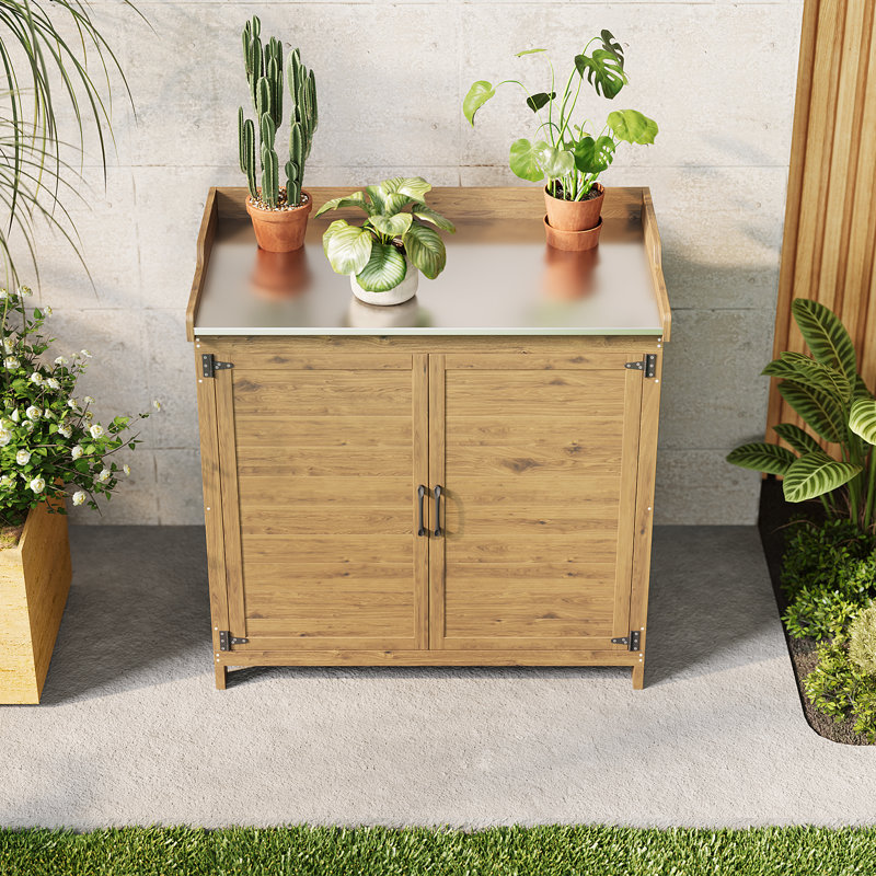 Silsbye Potting Bench, Brown