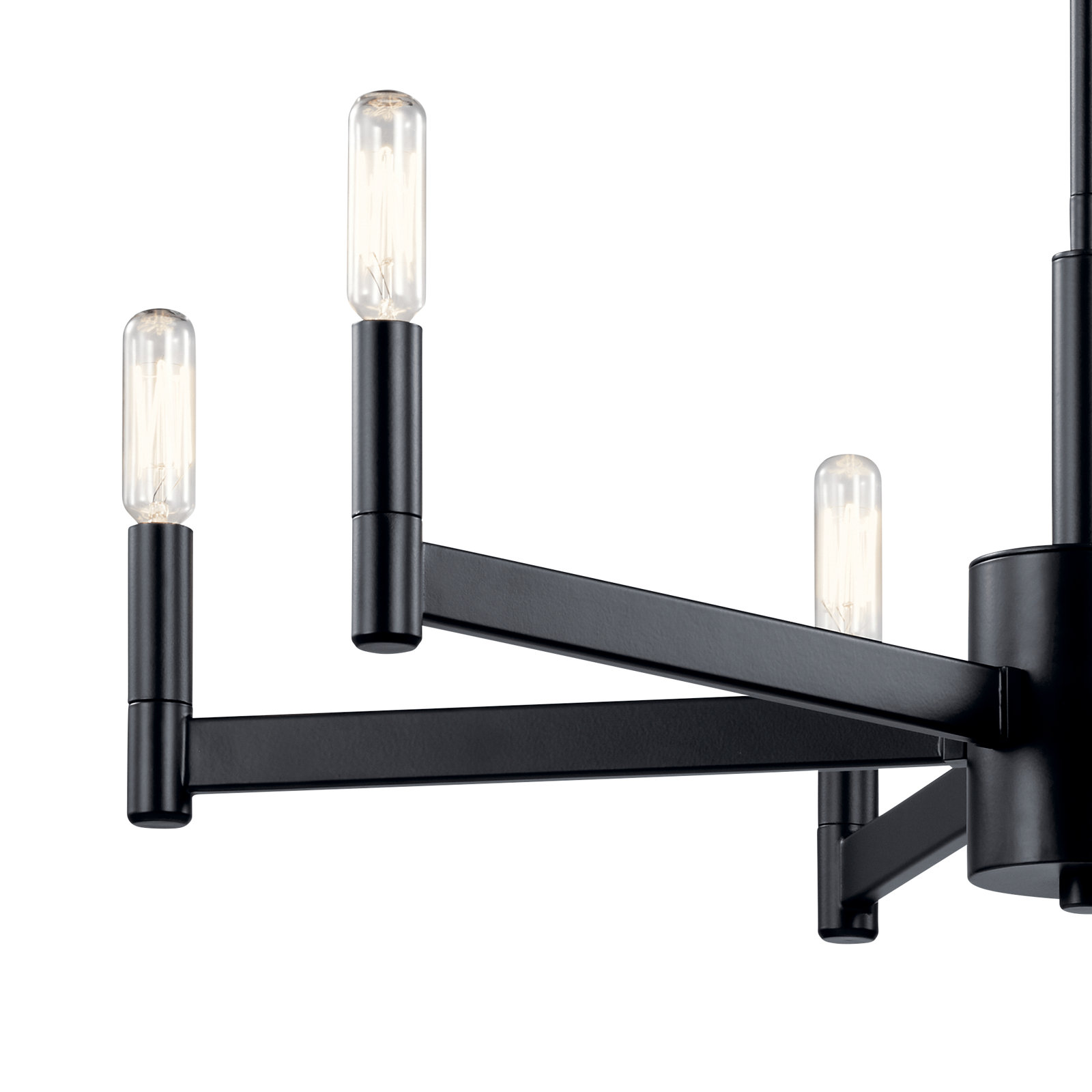 Tuscany Dimmable Chandelier, Black,  9.25'' H X 35.5'' W X 35.5'' D
