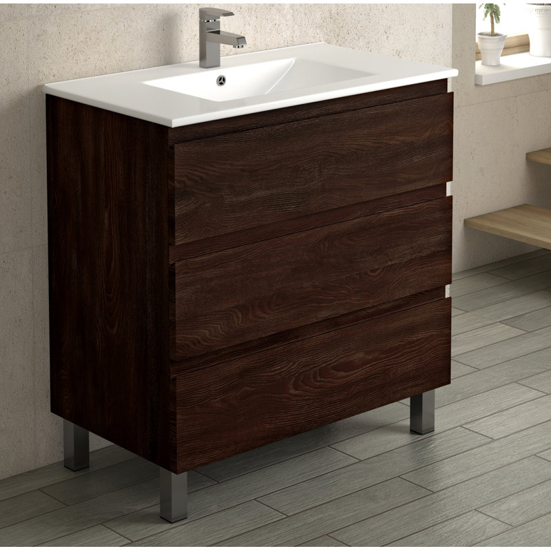 Bathroom Vanity Cabinet COSTA Collection by DAX, Brown