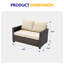 Causeuse de réception Brandtley-513056074