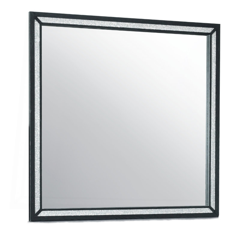 Miroir à cadre noir