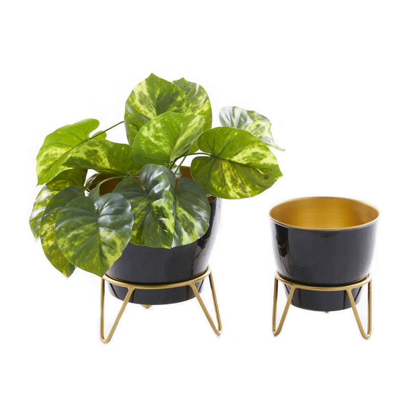 Metal Cachepot, Black
